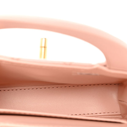Chanel Shiny Aged Calfskin Quilted Mini Nano Kelly Shopper Light Pink 5 of 8