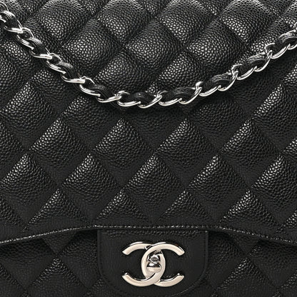 Chanel Caviar Quilted Maxi Double Flap Black 8 of 11