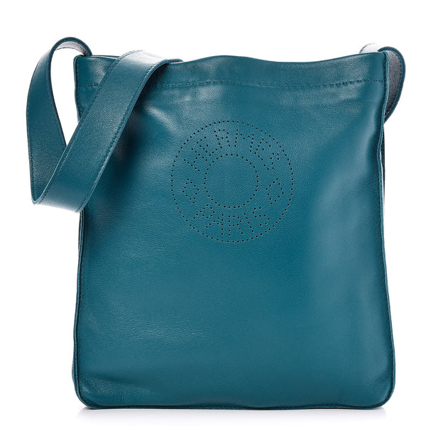 バッグ HERMES Tout-Doux Lambskin Shoulder Bag Hermes Lambskin Toudou Perfore Crossbody Bag Bleu Azteque 242784