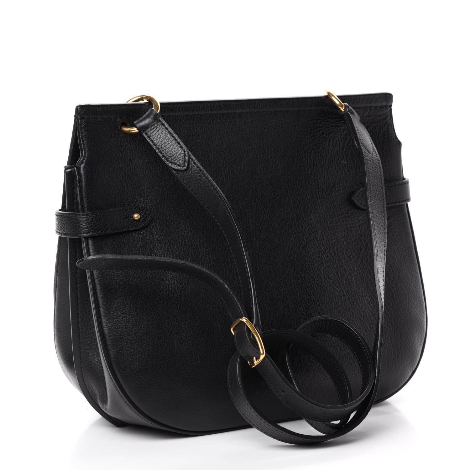 Mulberry Small Classic Grain Calfskin Amberley Satchel Black 3 of 9