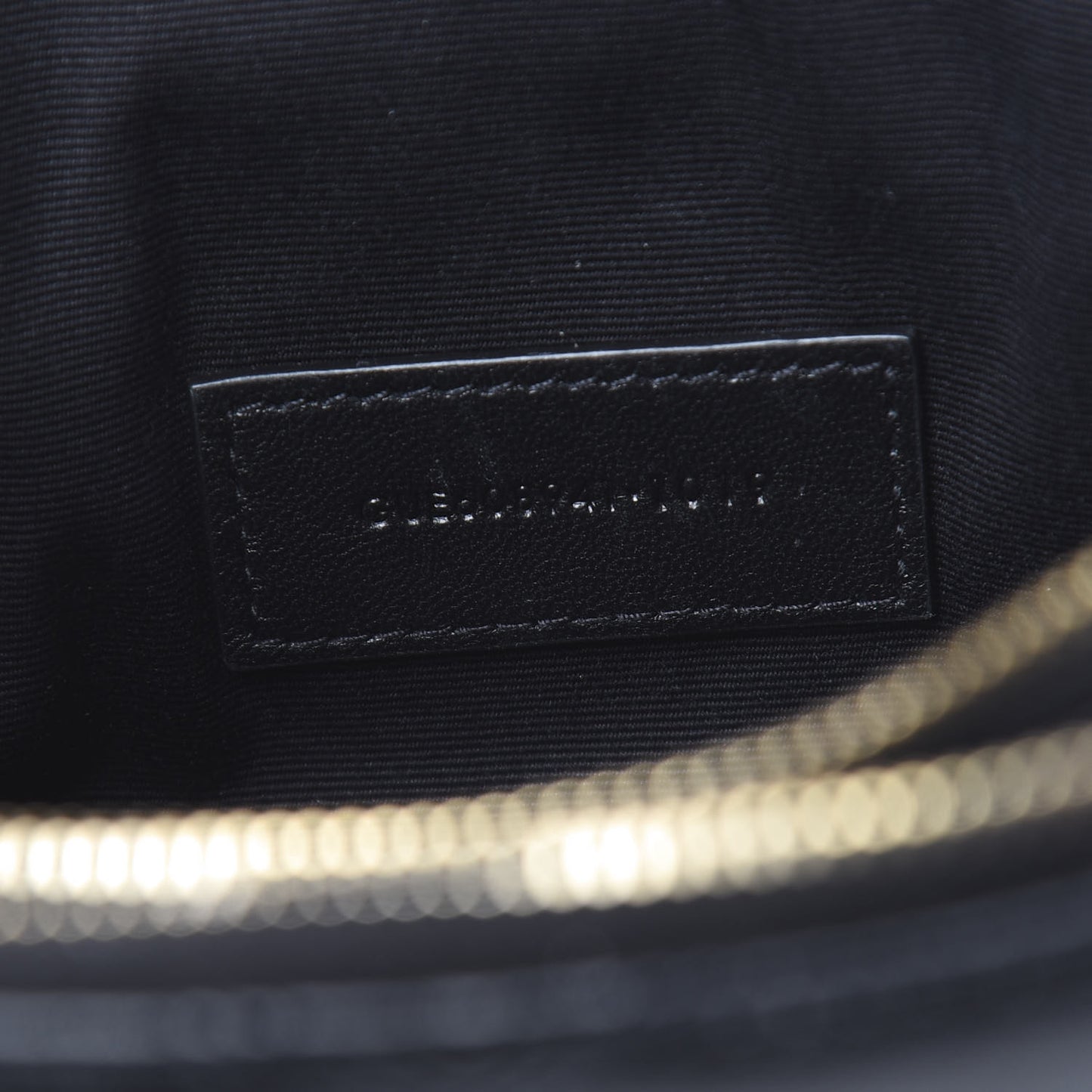 Grained Lambskin Quilted Mini Becky Double Zip Bag Black