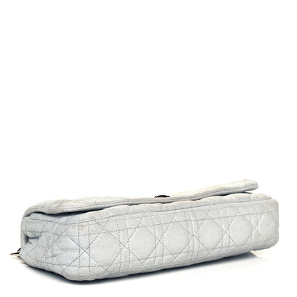 Christian Dior Metallic Lambskin Cannage Small Rendezvous Flap Silver 4 of 8