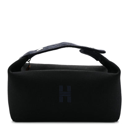 Hermes Canvas Small Bride-A-Brac Pouch Black Bleu Nuit 1 of 9