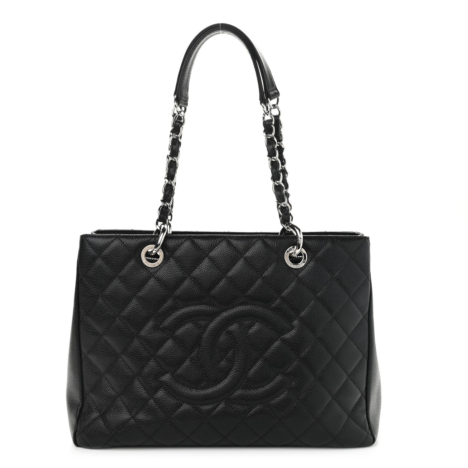 Chanel Caviar Quilted Grand Shopping Tote GST Black 1 of 12
