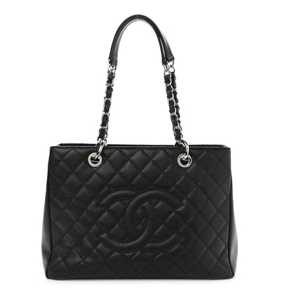 Chanel Caviar Quilted Grand Shopping Tote GST Black 1 of 12