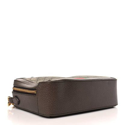 Gucci GG Supreme Monogram Web Small Ophidia Top Handle Shoulder Bag Brown 4 of 10