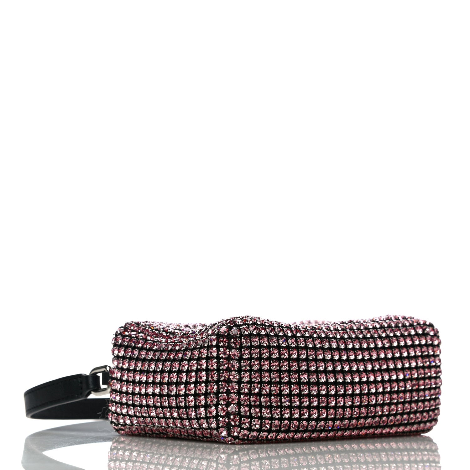 Alexander Wang Mesh Crystal Rhinestone Mini Heiress Pouch Pink 4 of 11
