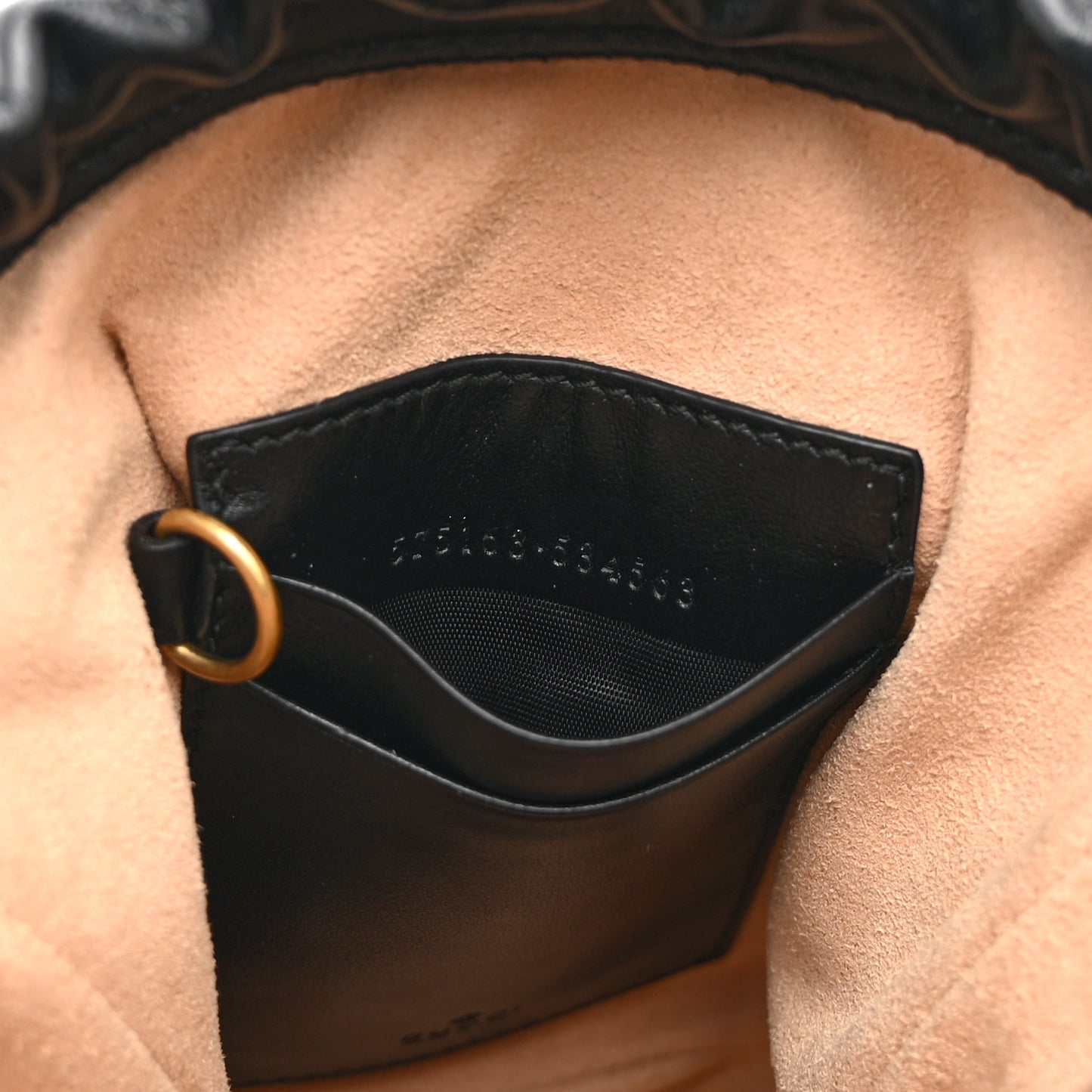Calfskin Matelasse Mini GG Marmont 2.0 Bucket Bag Black