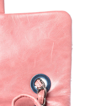 Chanel Glazed Calfskin Shearling Quilted Small Mountain Backpack Pink 8 of 13