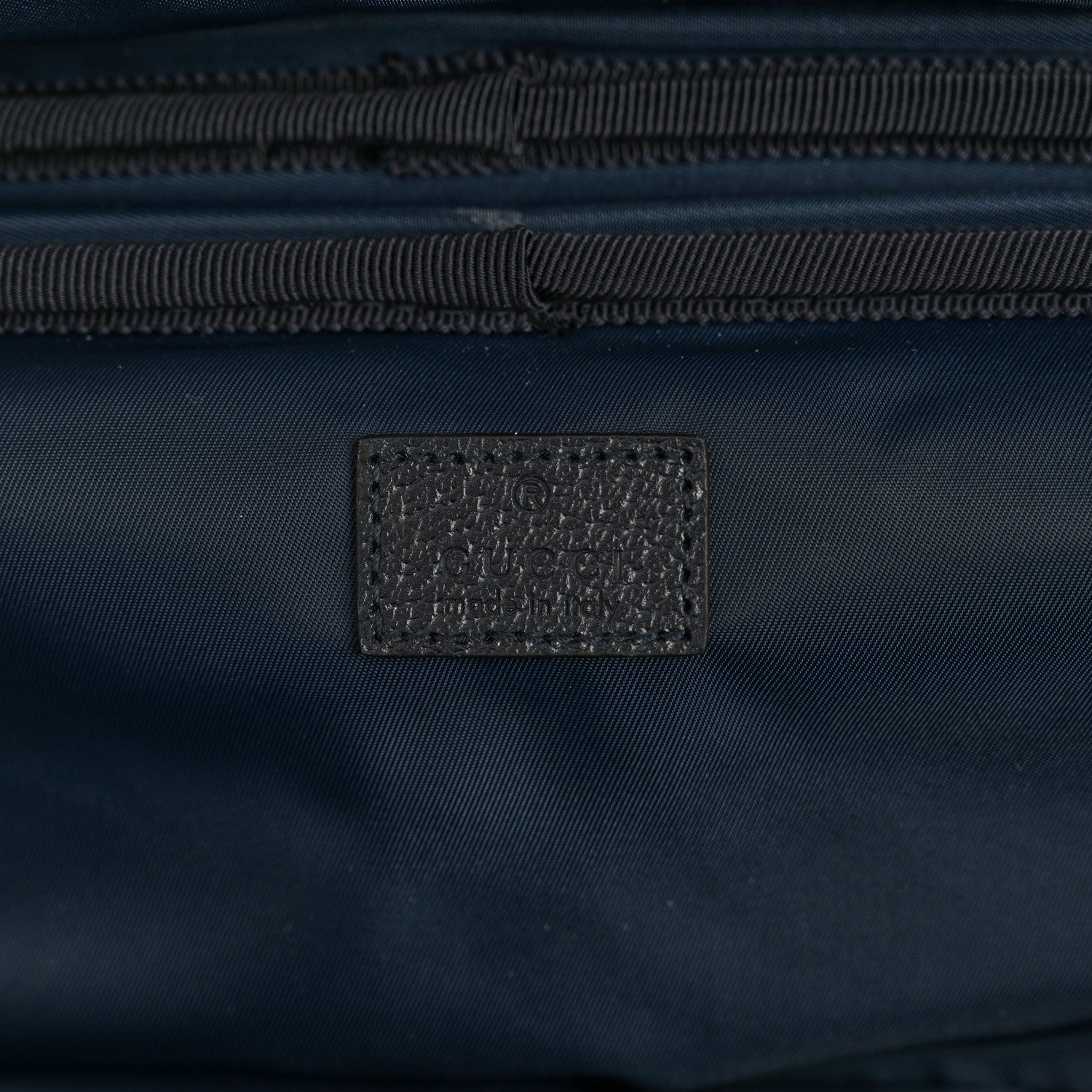 Gucci GG Supreme Monogram Textured Dollar Calfskin Web Savoy Cabin Plus Trolley Beige Blue 5 of 9