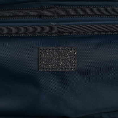Gucci GG Supreme Monogram Textured Dollar Calfskin Web Savoy Cabin Plus Trolley Beige Blue 5 of 9