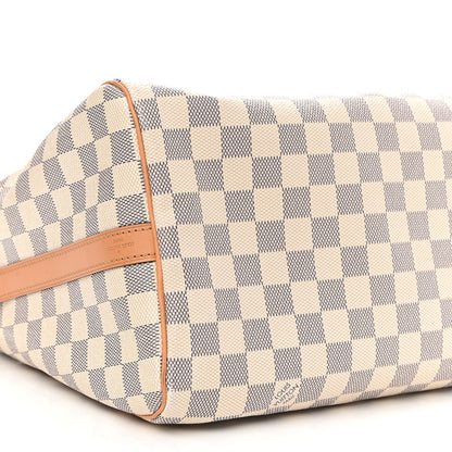 Louis Vuitton Damier Azur Braided Speedy Bandouliere 30 Blue 8 of 9