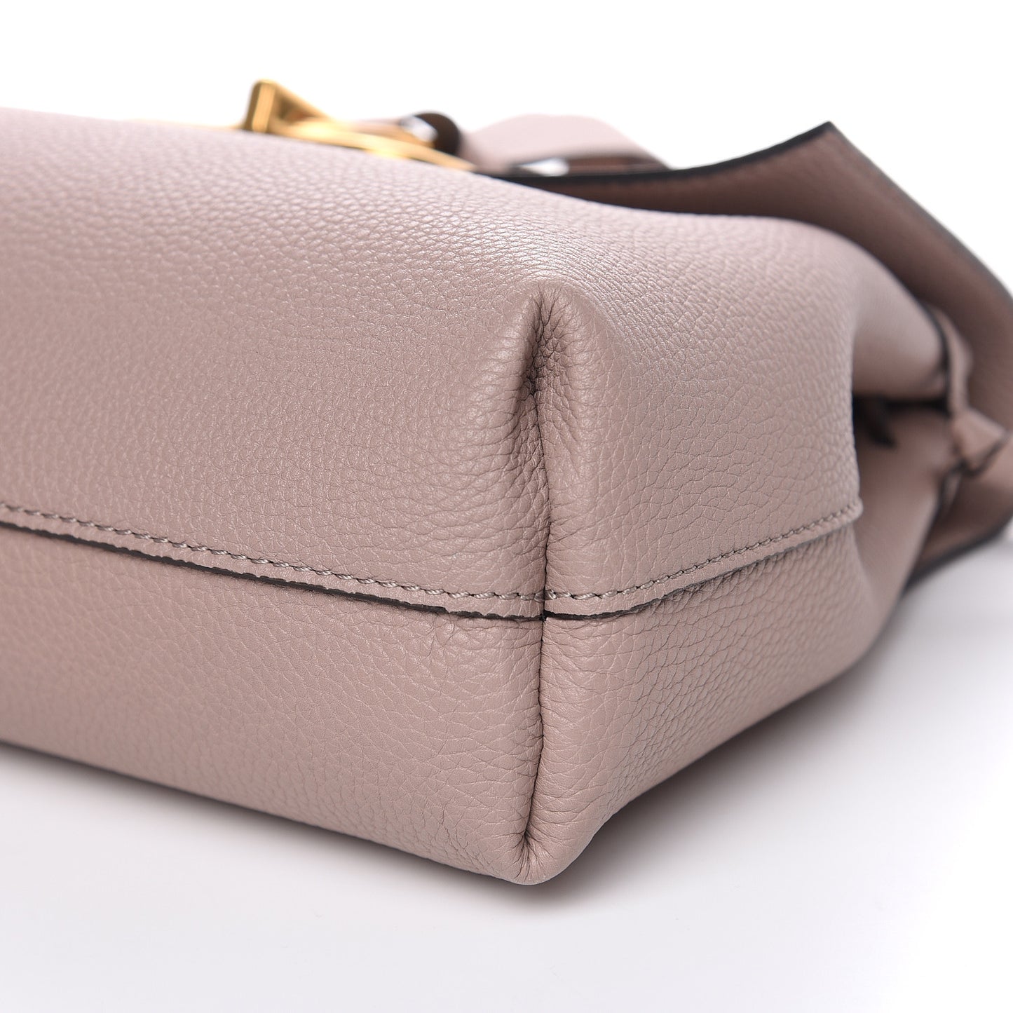 Grainy Calfskin VRing Chain Crossbody Bag Poudre