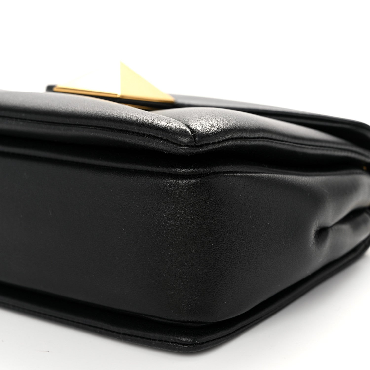 Valentino Garavani Nappa One Stud Chain Clutch Black 9 of 10