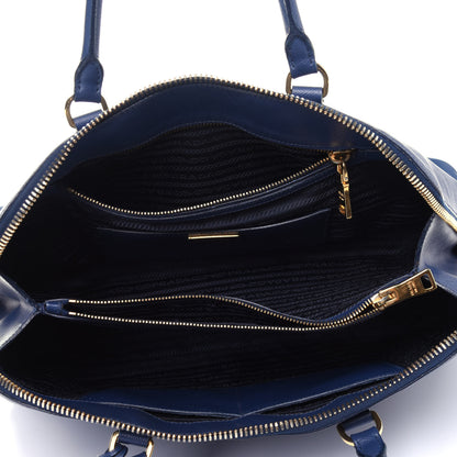 Prada Saffiano Lux Large Promenade Tote Bleuette 5 of 11