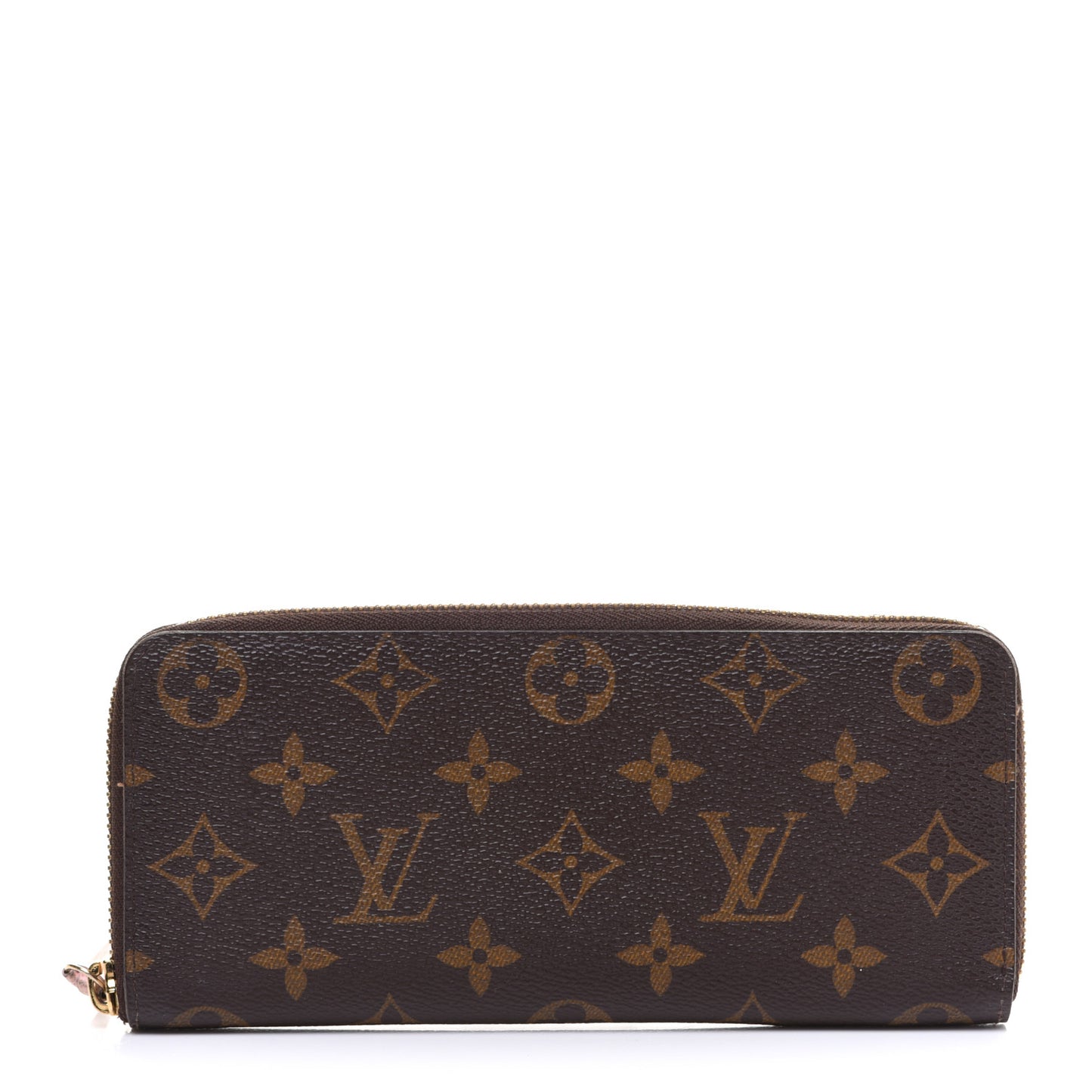Monogram Clemence Wallet Rose Ballerine