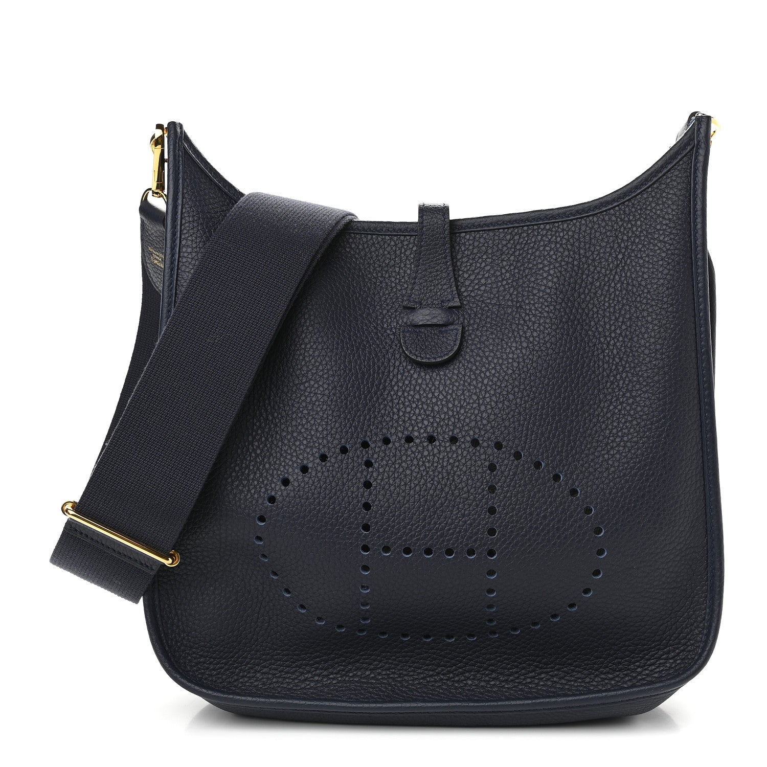 Hermes Taurillon Clemence Evelyne III PM Bleu Nuit 1 of 9