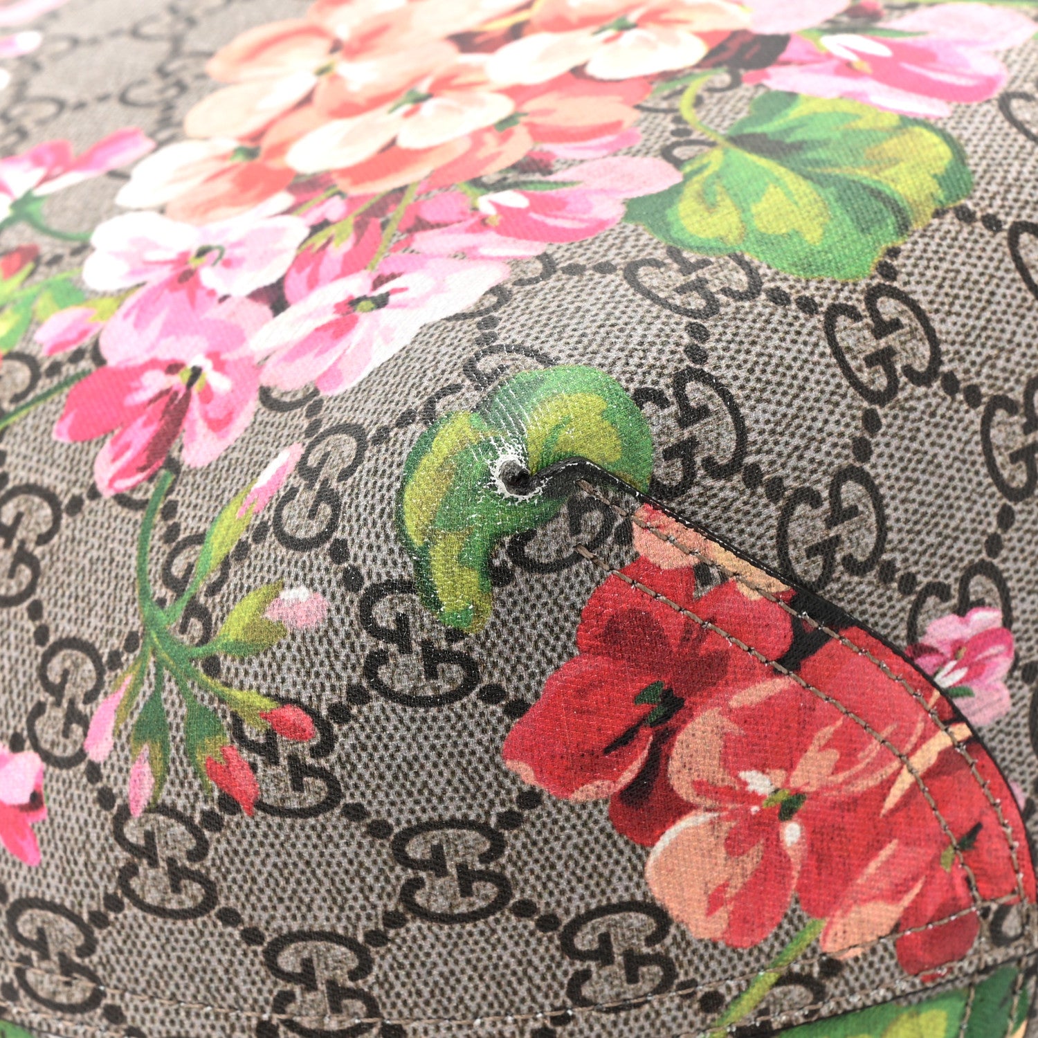 Gucci GG Supreme Monogram Blooms Small Reversible Tote Beige Multicolor Dry Rose 28 of 29