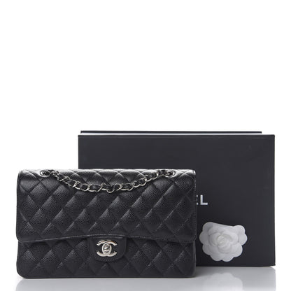 Chanel Caviar Quilted Medium Double Flap Black 11 of 11