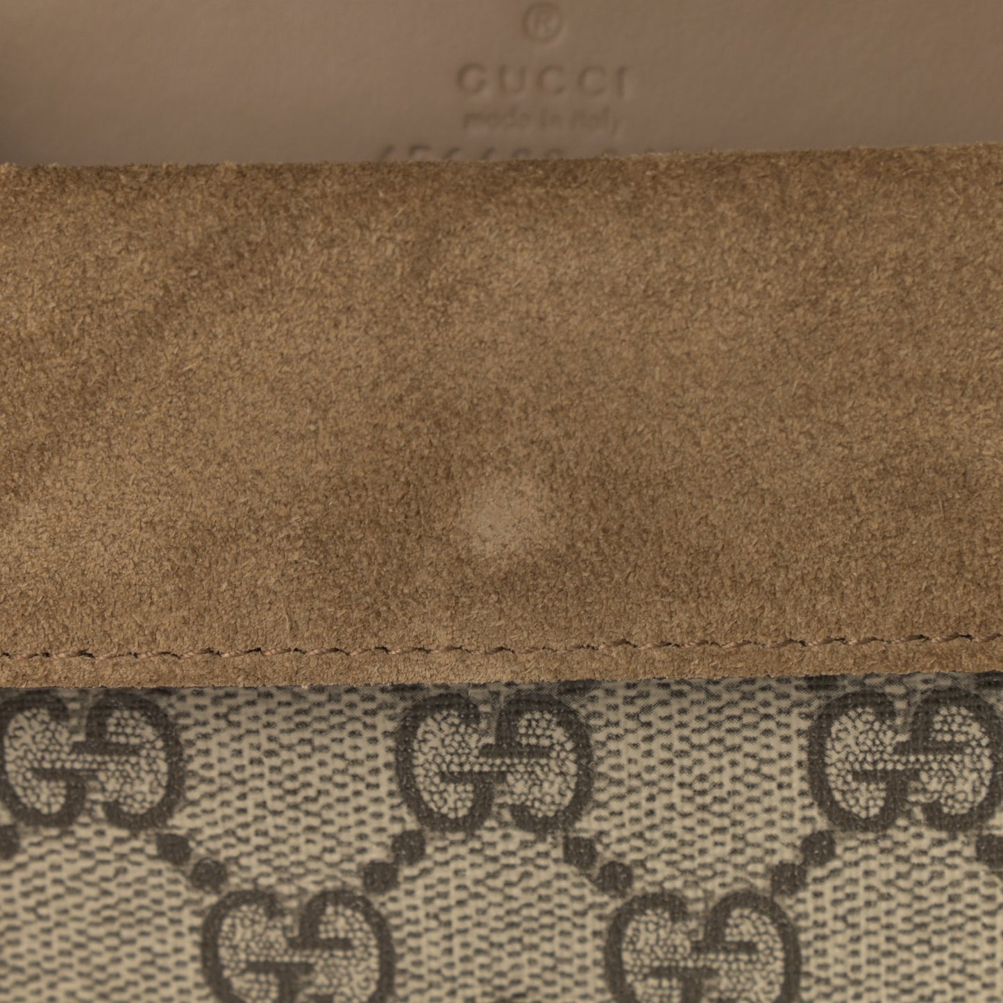 GG Supreme Monogram Super Mini Dionysus Shoulder Bag Taupe