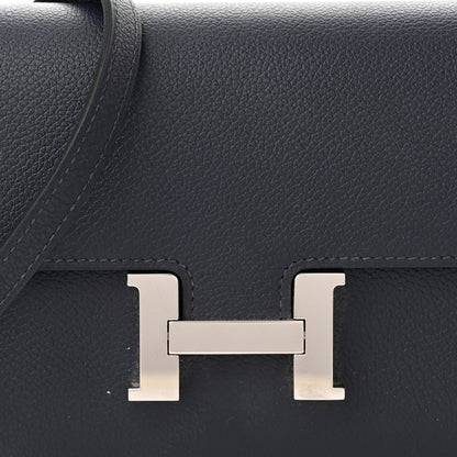 Hermes Evercolor Constance Wallet To Go Bleu Nuit 7 of 10