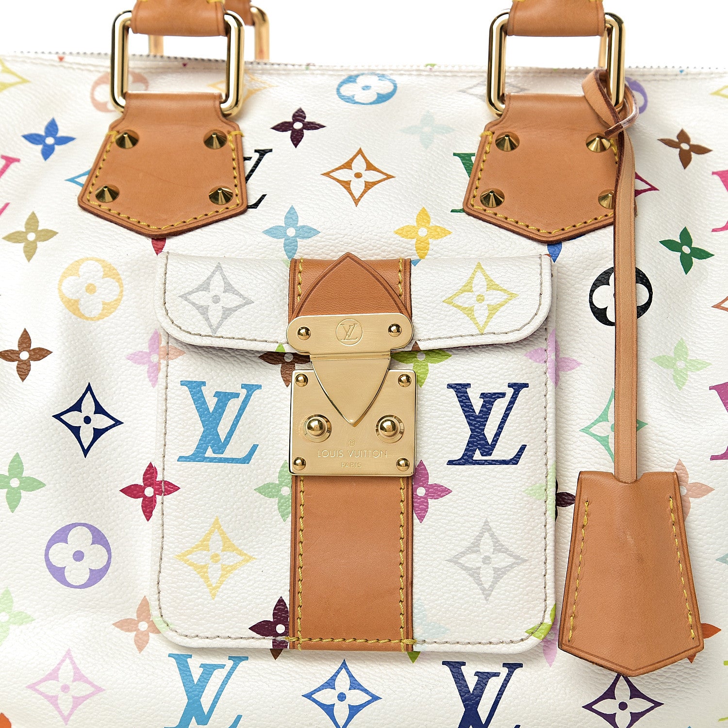 Louis Vuitton Monogram Multicolor Speedy 30 White 8 of 8