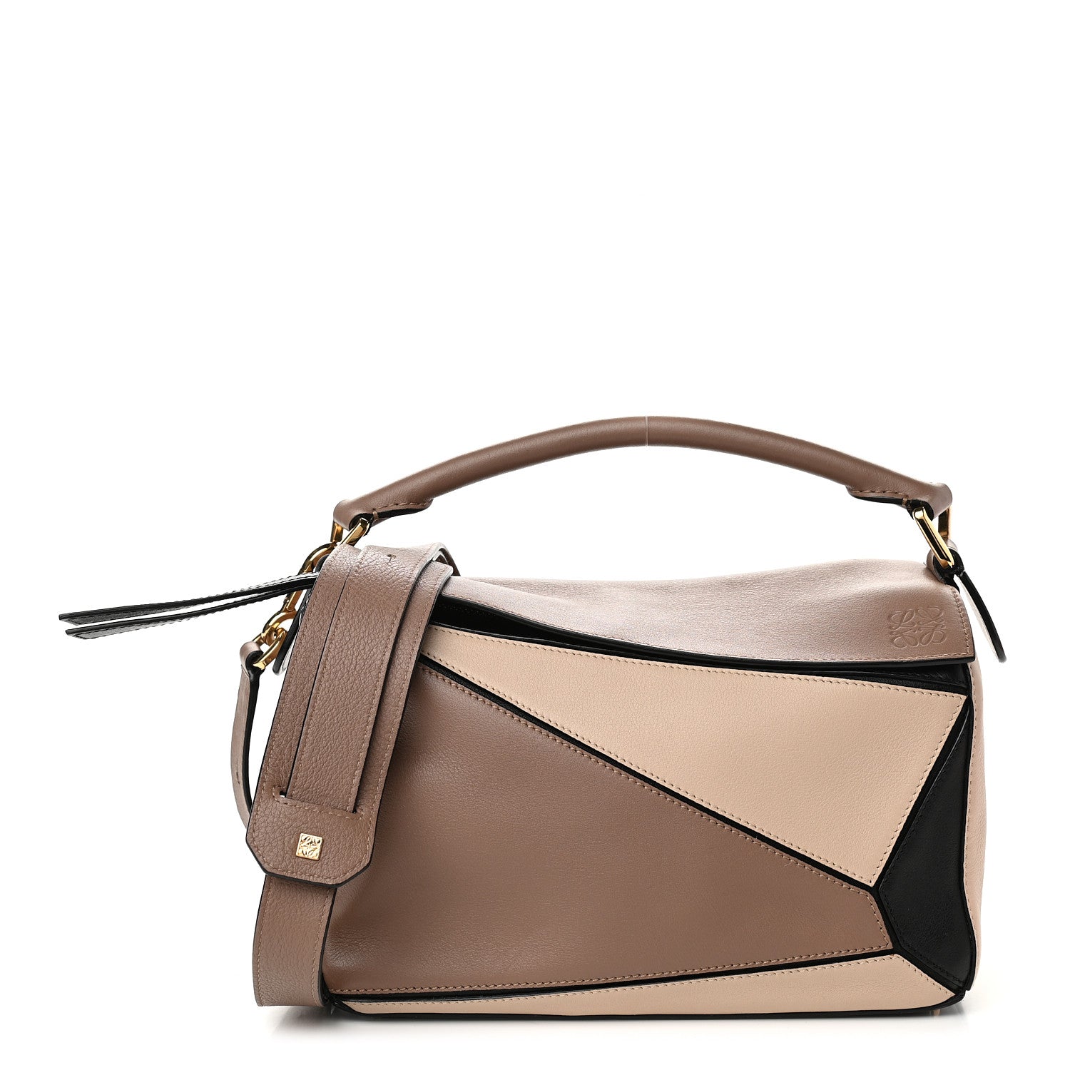 Loewe Calfskin Small Puzzle Bag Sand Hazelnut Ash 1 of 9