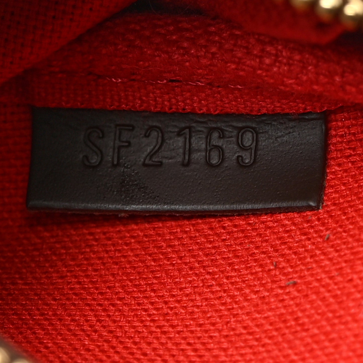 Damier Ebene 2019 Christmas Animation Mini Pochette Accessories Red