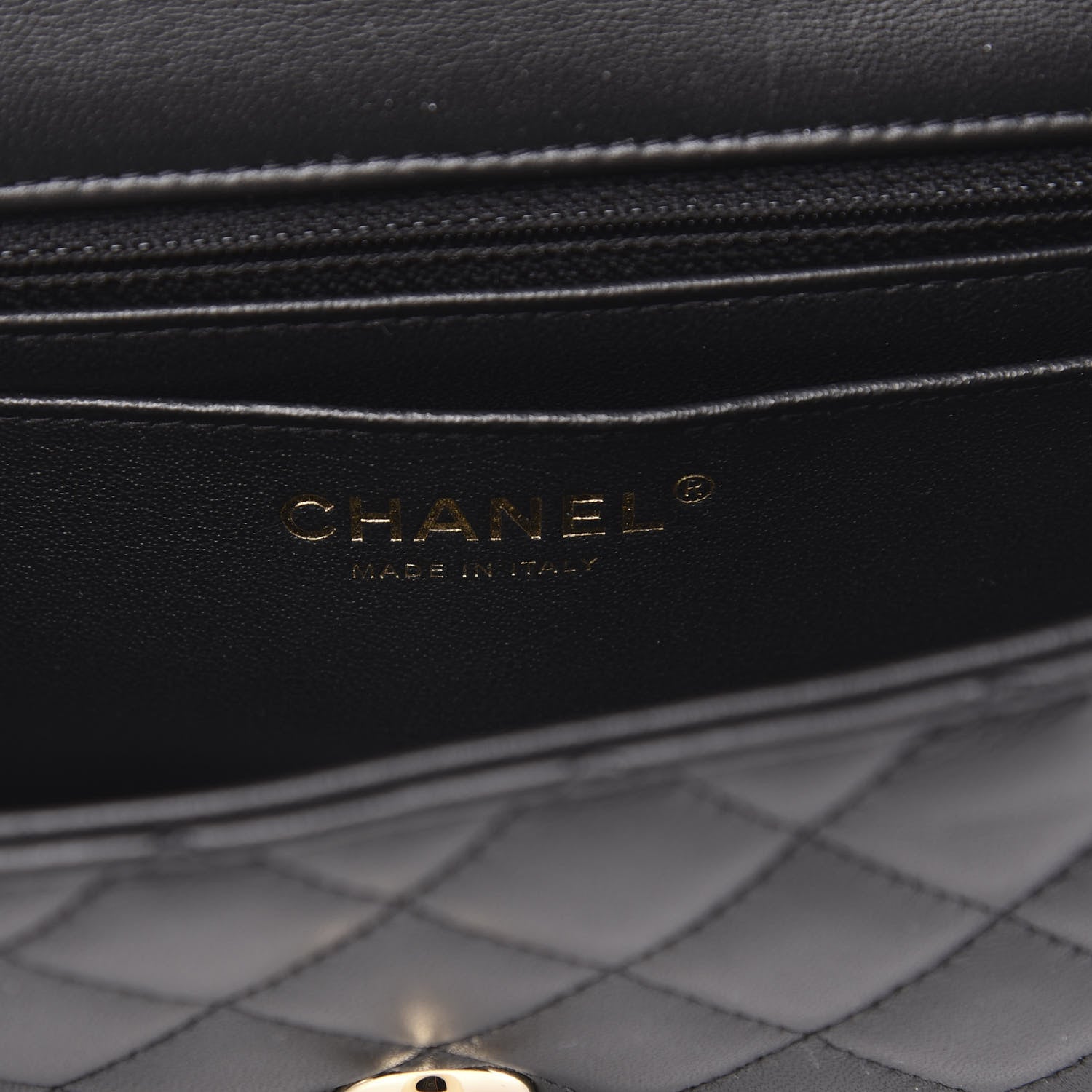 Chanel Lambskin Quilted Mini Rectangular Flap Black 6 of 13