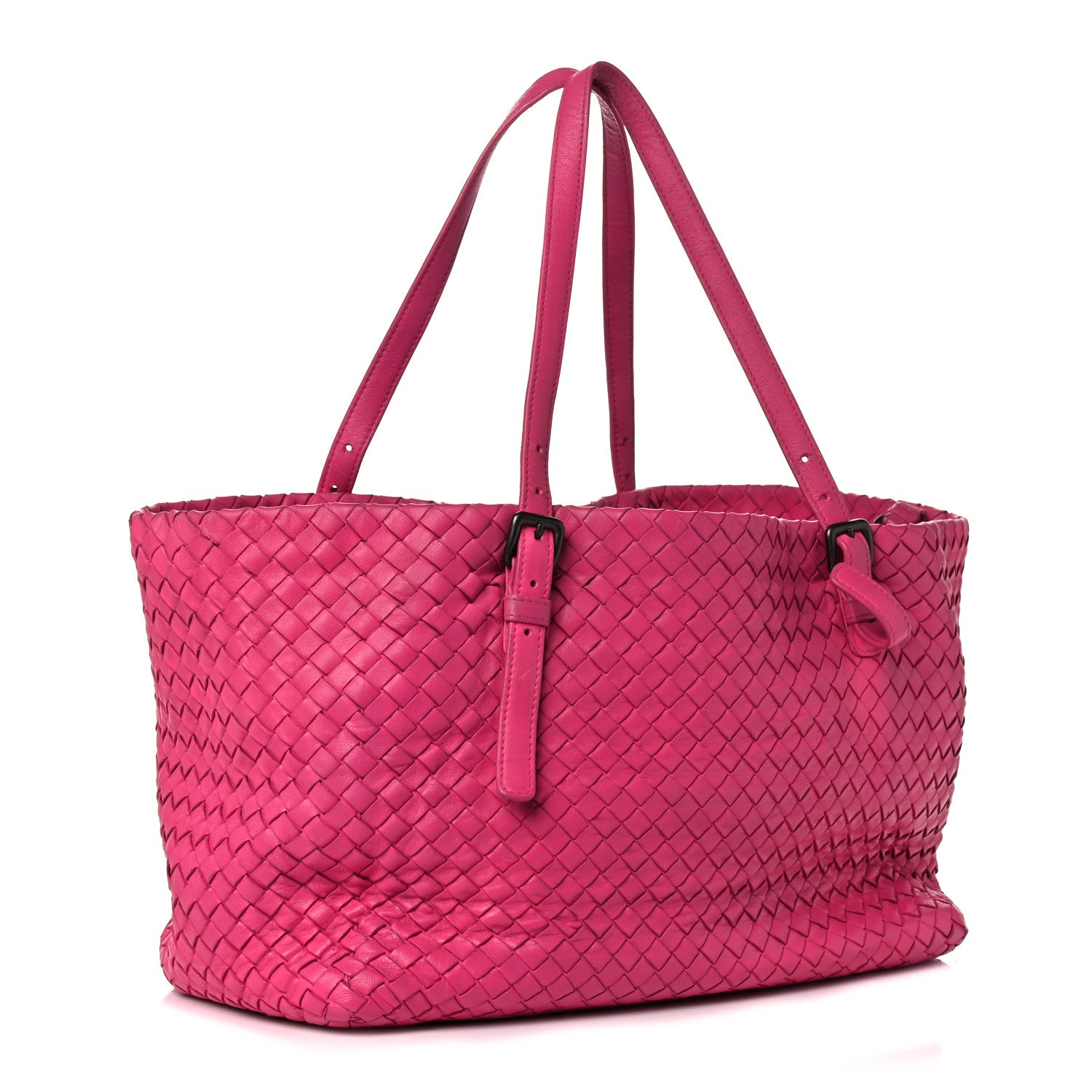 Bottega Veneta Nappa Intrecciato Large Seamless Tote Fuchsia 2 of 27