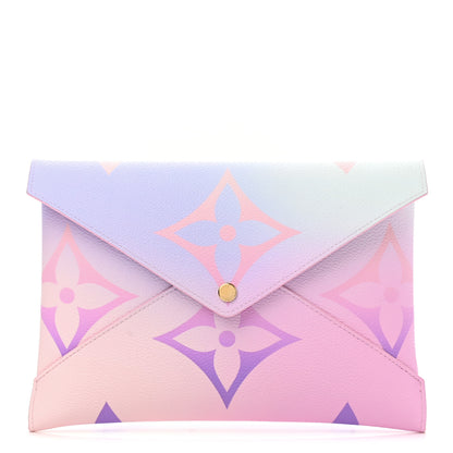 Louis Vuitton Monogram Giant Spring In The City Kirigami Pochette Set Sunrise Pastel Midnight Fuchsia Sunset Kaki 3 of 10