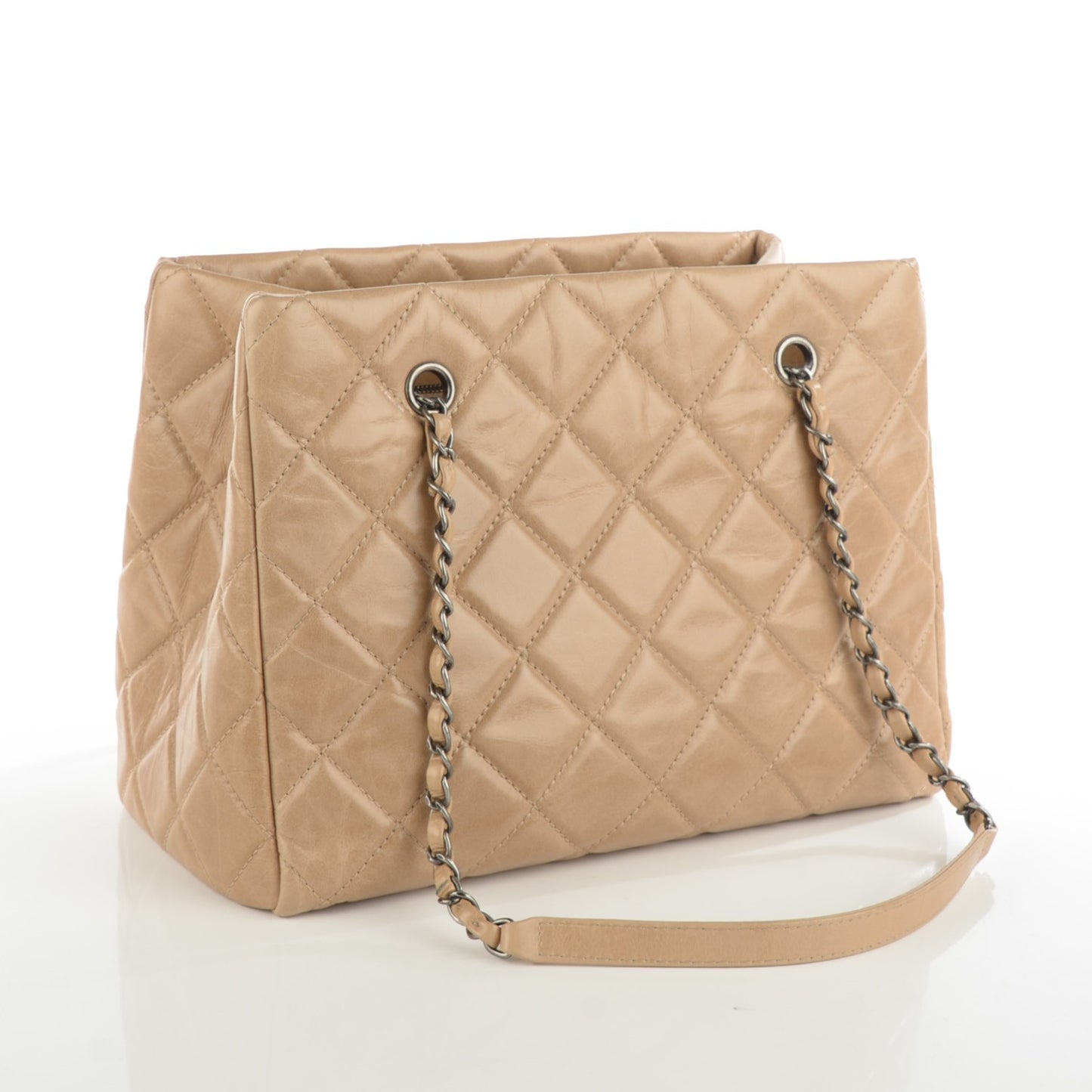 Calfskin Quilted Small Coco Soft Beige