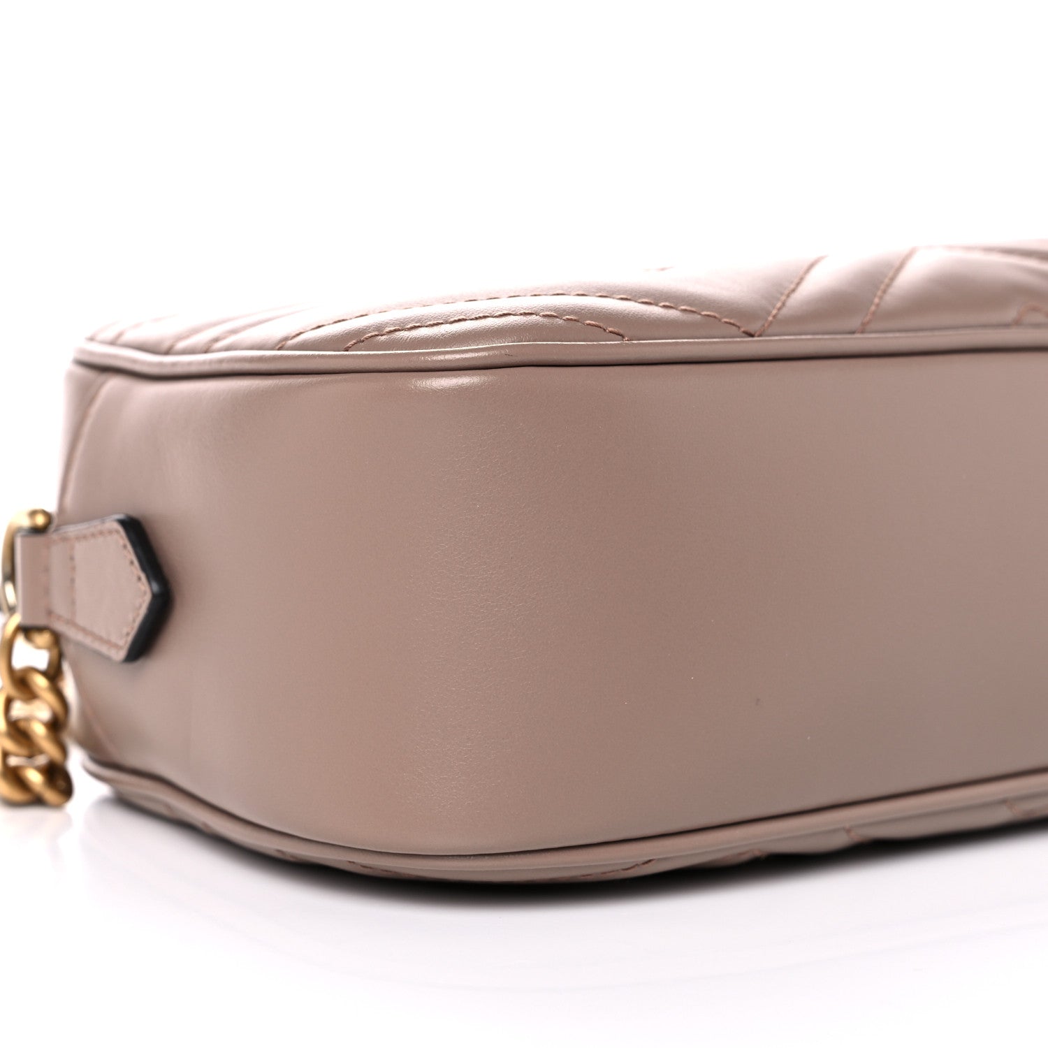 Gucci Calfskin Matelasse Small GG Marmont Chain Shoulder Bag Porcelain Rose 16 of 25