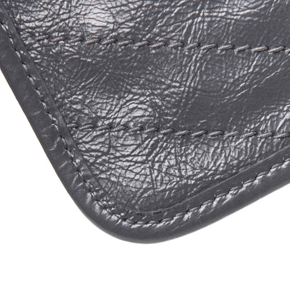 Saint Laurent Crinkled Calfskin Matelasse Monogram Niki Bill Pouch Storm 10 of 13