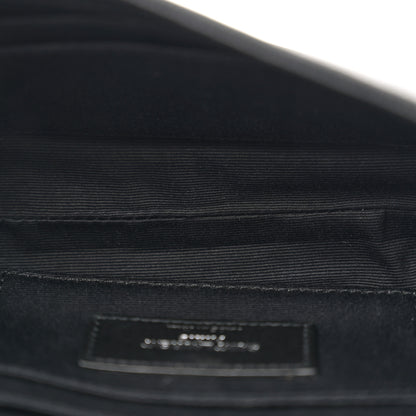 Saint Laurent Grain De Poudre Monogram Toy West Hollywood Fold-Over Bag Black 5 of 9