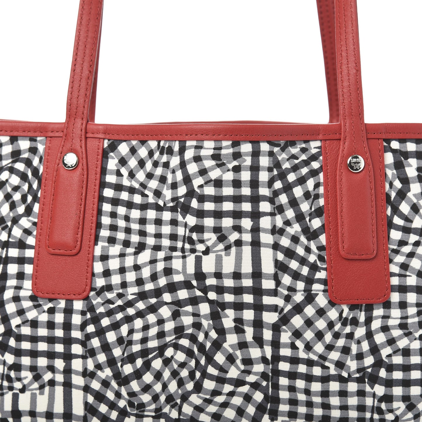 Visetos Medium Liz Reversible Shopper Tote Black Red