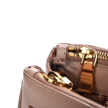 Prada Saffiano Small Galleria Double Zip Tote Cammeo 14 of 25