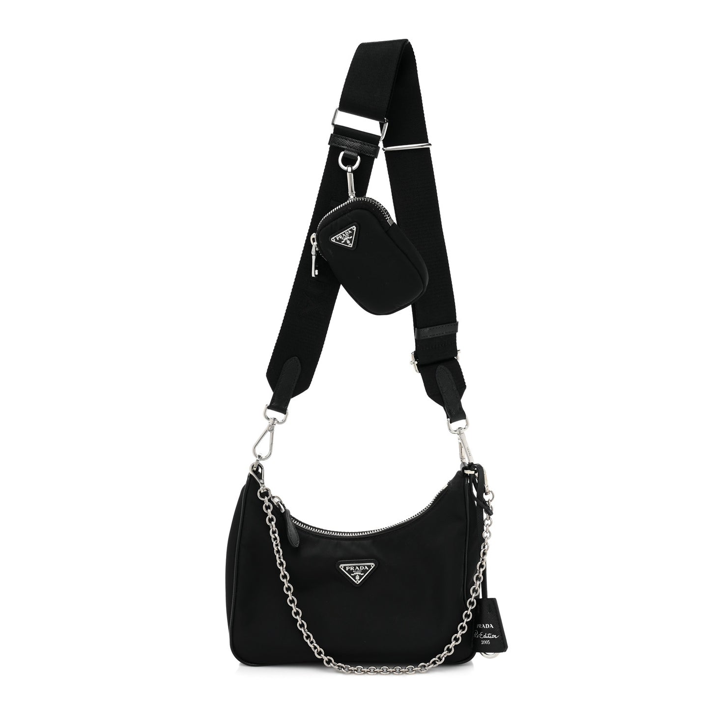 Nylon Re-Edition 2005 Shoulder Bag Black