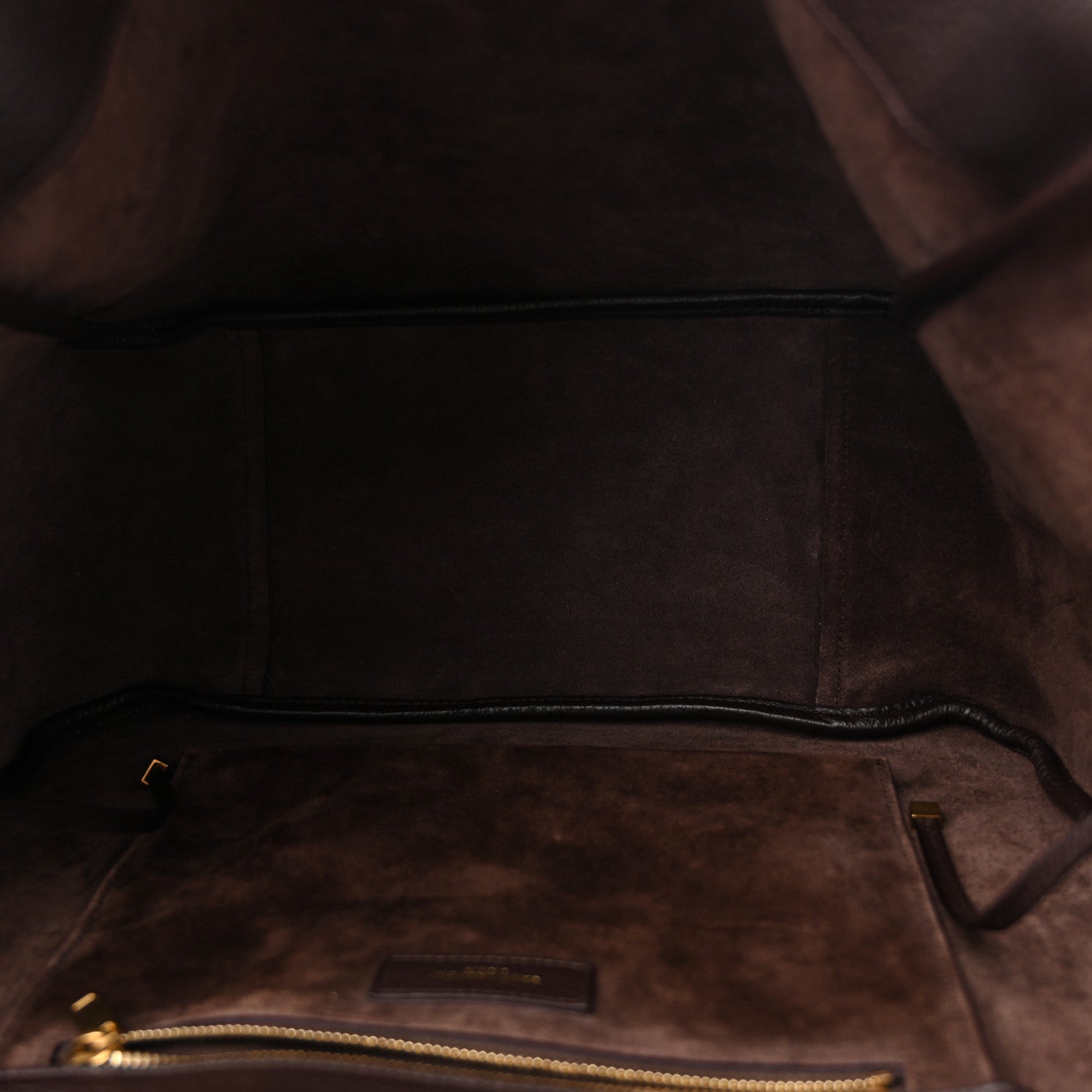 Saint Laurent Grained Deerskin Bea Tote Sweet Chocolate 5 of 13