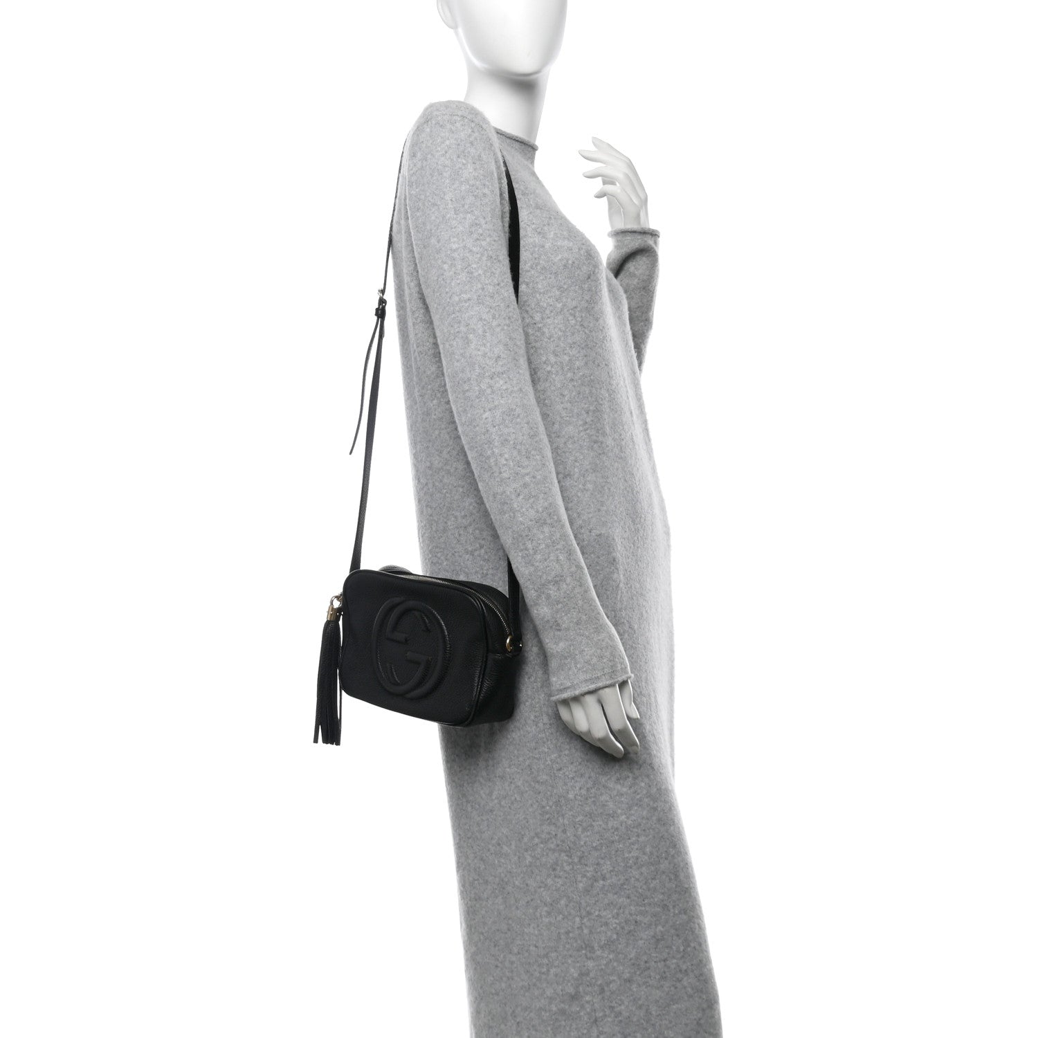 Gucci Pebbled Calfskin Small Soho Disco Bag Black 2 of 12