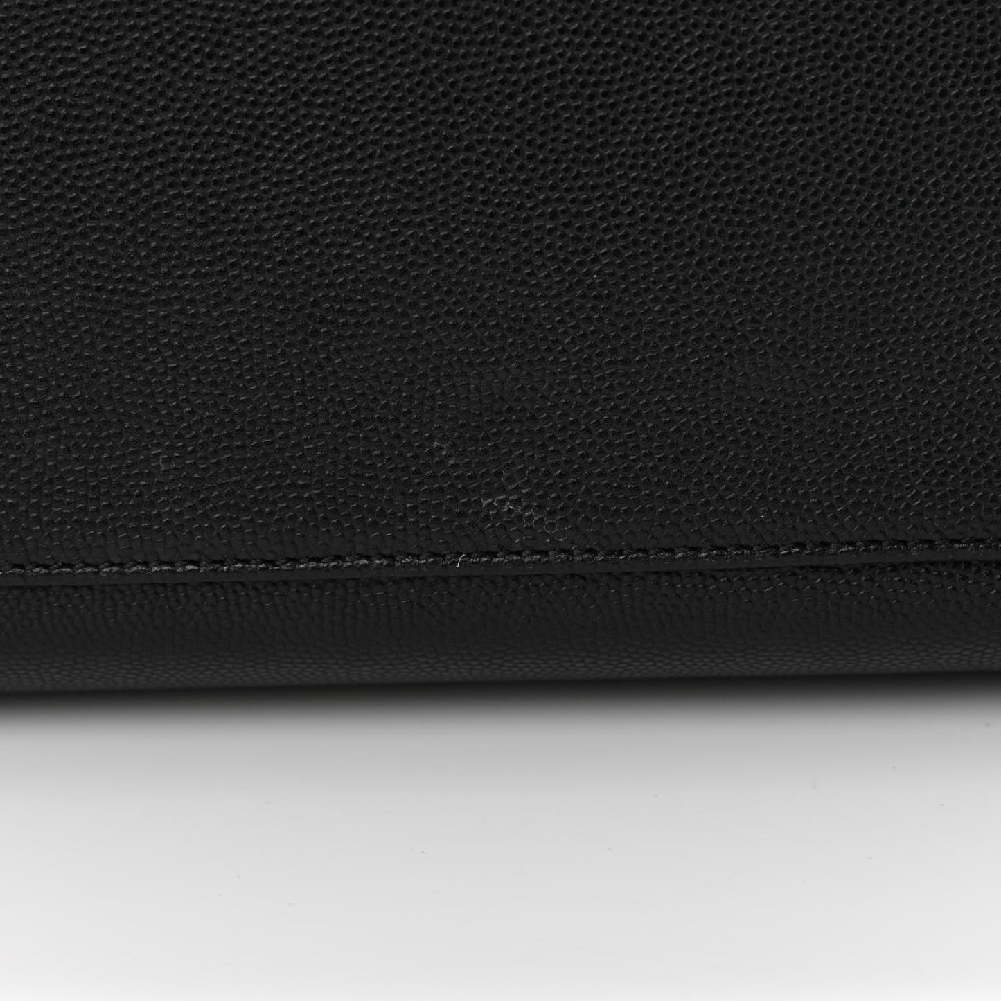 Grain De Poudre Medium West Hollywood Monogram Fold-Over Black
