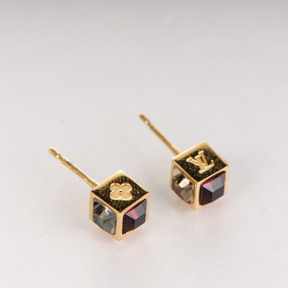 Louis Vuitton Gamble Stud Earrings Bordeaux 4 of 5
