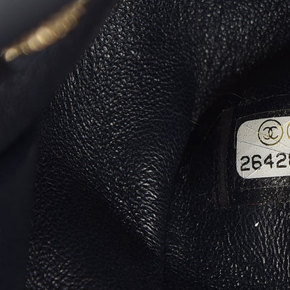 Chanel Orylag Rabbit Fur Chevron Small Single Flap Burgundy Blue 7 of 9