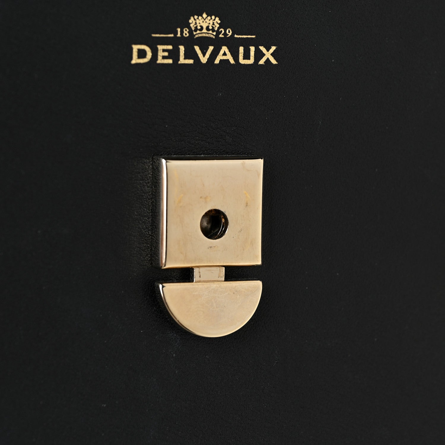 Delvaux Calfskin MM Tempete Satchel Black 16 of 22