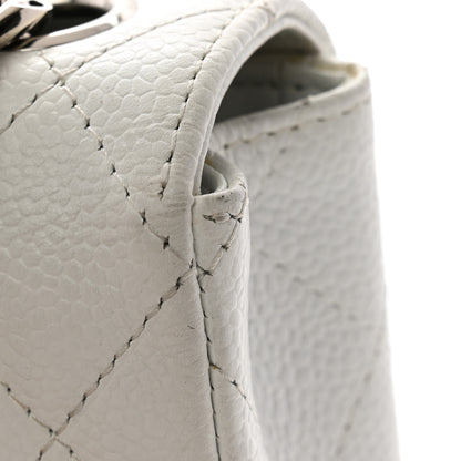 Chanel Caviar Quilted East West Flap Bijoux Chain White 12 of 13