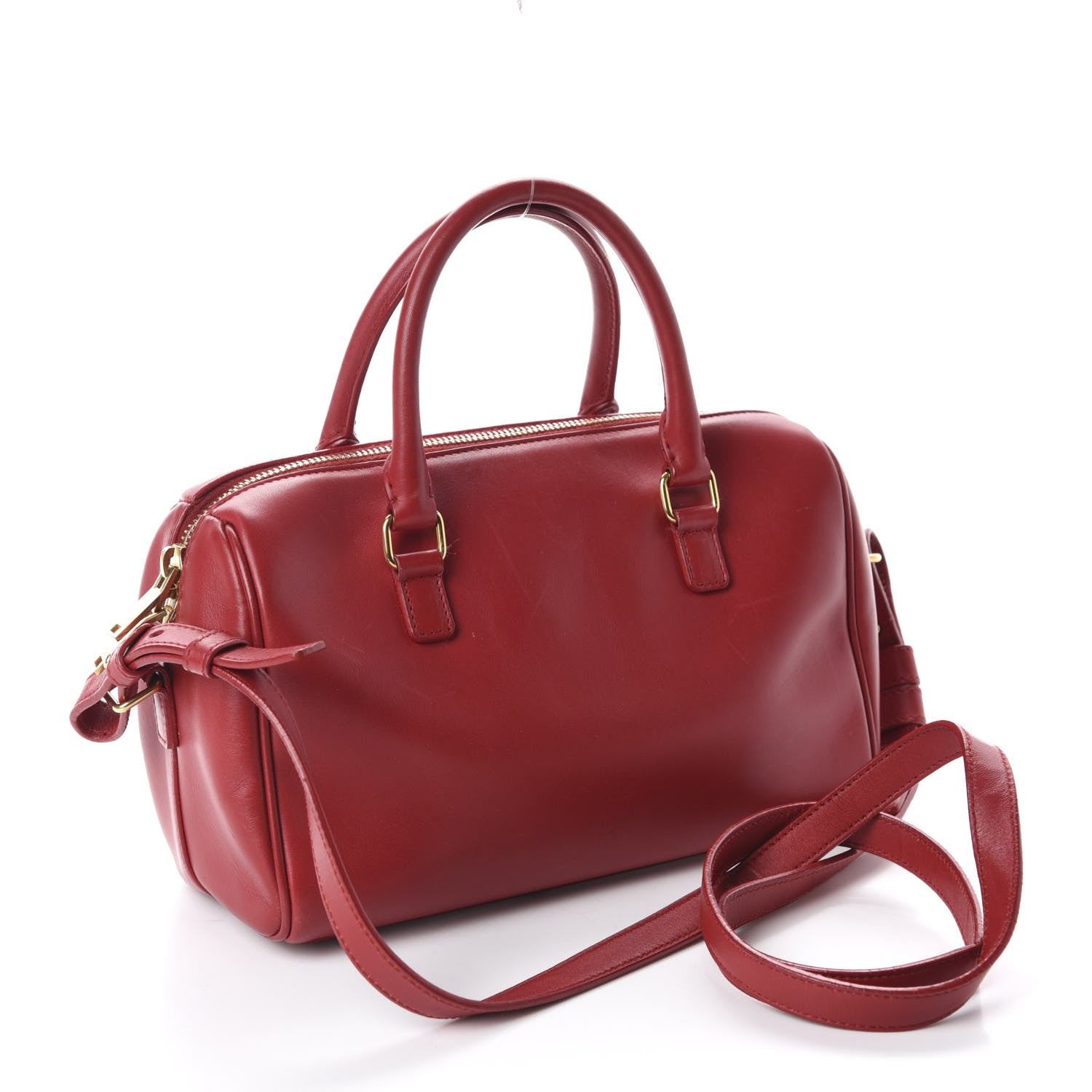 Saint Laurent Calfskin Classic Baby Duffle Red 3 of 12
