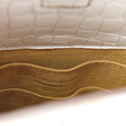 Stella McCartney Embossed Crocodile Effect Bucket Bag Ivory 6 of 12