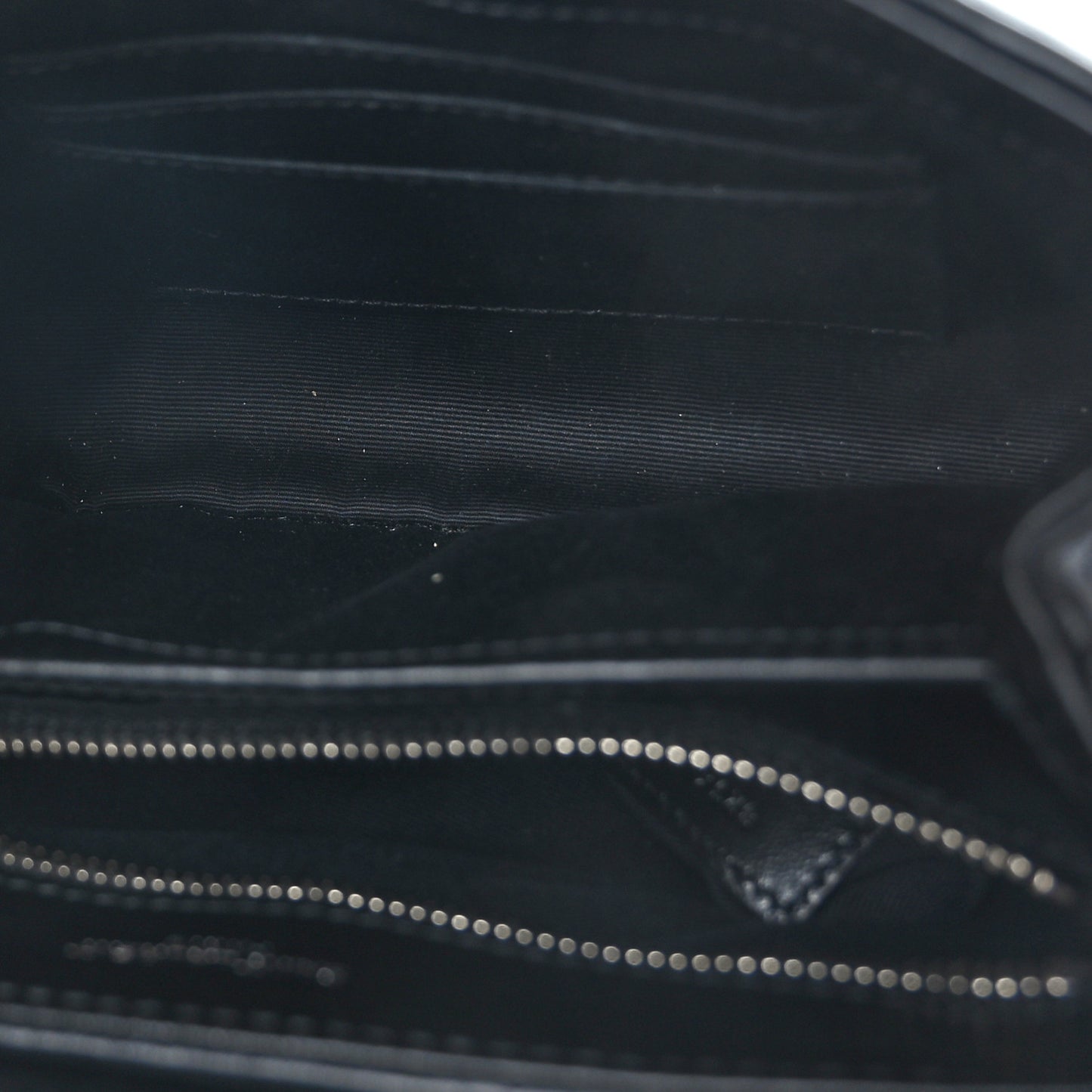 Calfskin Y Quilted Monogram Toy Loulou Crossbody Bag Black