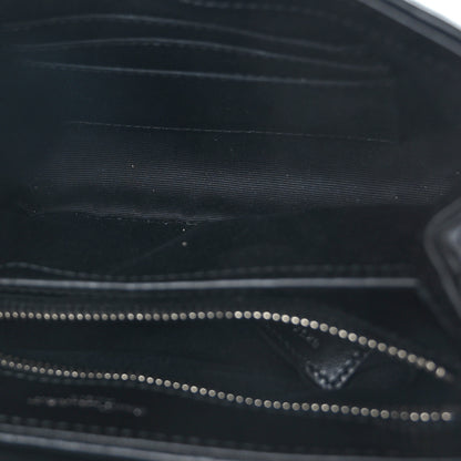 Saint Laurent Calfskin Y Quilted Monogram Toy Loulou Crossbody Bag Black 5 of 10