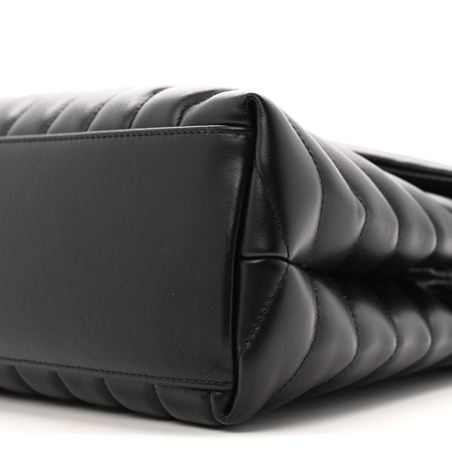 Saint Laurent Calfskin Y Quilted Monogram Medium Loulou Chain Satchel Black 12 of 15
